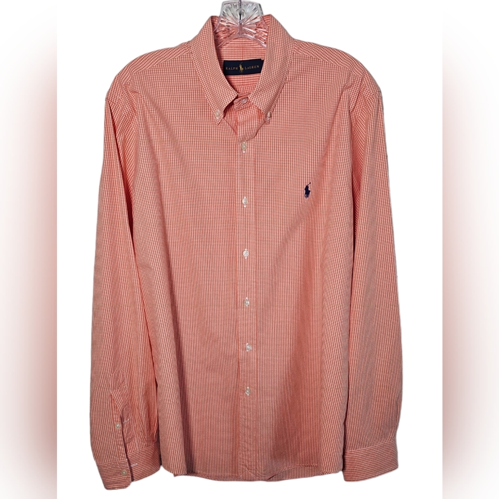 Ralph Lauren Mens L Button Down Dress Shirt